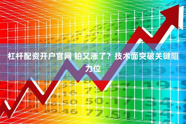 杠杆配资开户官网 铂又涨了?技术面突破关键阻力位